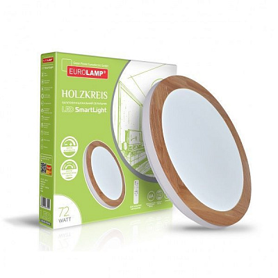 Светильник светодиодный Eurolamp Smart Light Holzkreis N18 72 Вт белый 3000-6500 К LED-ESL-72W-N18 