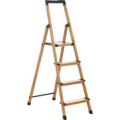 Драбина-стрем’янка Expert Tools декорована під дерево на 4 сходинки