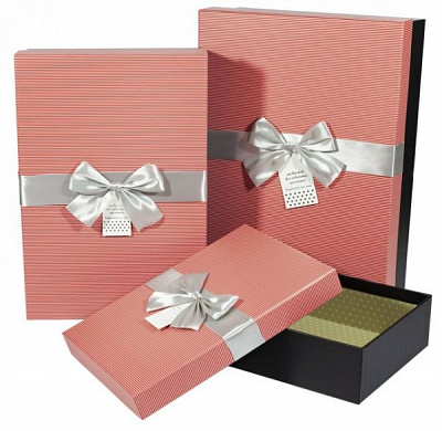 Коробка подарочная бежевая G01-10-2 22x15x11 см