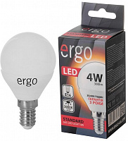 Лампа світлодіодна Ergo STD 6259733 4 Вт G45 матова E14 220 В 3000 К 