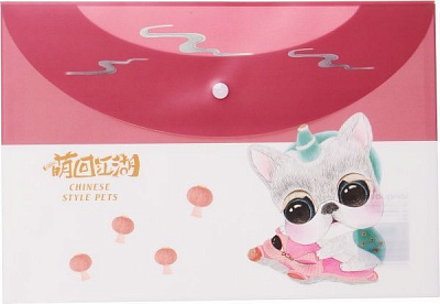 Папка-конверт Lovely красная