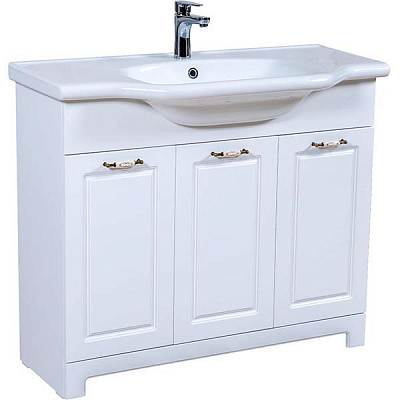 Тумба напольная Aqua Rodos Классик с умывальником матовая New Klasik 100