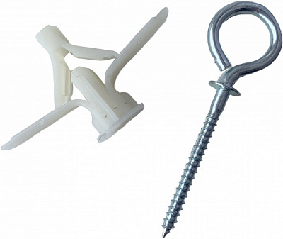 Дюбель для гіпсокартону метелик 3,5x64 мм 4 шт. з петельним гаком Expert Fix