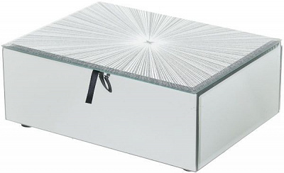Сундучок Луч 20x6,5x15 см серебристый
