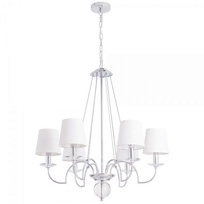 Люстра подвесная Arte Lamp 6x60 Вт E14 белый/хром A3625LM-6CC 