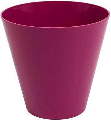Горщик пластиковий Prosperplast Tubus круглий 12л фуксія (74953-235)