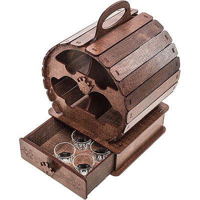 Набор рюмок Бочка 26.5x24x38 см