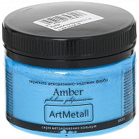 Декоративная краска Amber акриловая голубая бронза 0.1кг