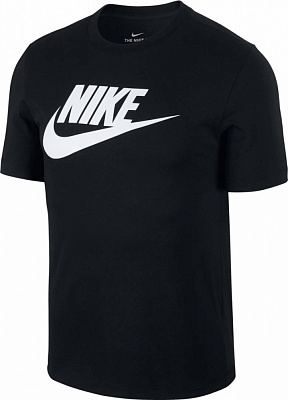 Футболка Nike M NSW TEE ICON FUTURA AR5004-010 р.2XL черный
