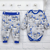 Комплект Blanka Гноми сірий р.80 12841 