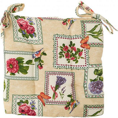 Подушка на стілець Прованс квадрат 36х36х4 см