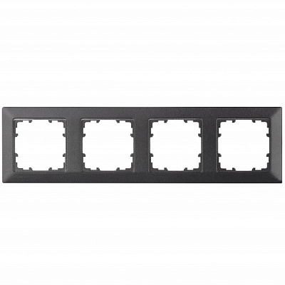 Рамка чотиримісна Siemens Line карбон 5TG25546