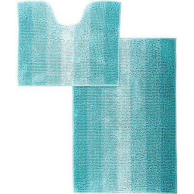 Набір килимків Dariana Махрамат блакитний