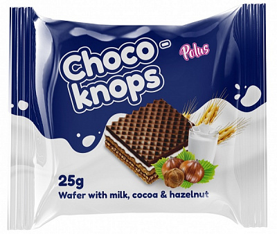 Вафли CHOCO-KNOPS какао и фундук 25 г 