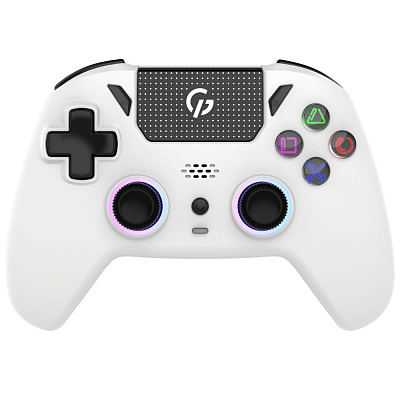 Геймпад бездротовий GamePro GPS13W BT 5.3/USB (PC/iOS/Android/PS3/PS4) RGB white