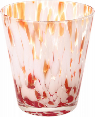 Ваза стеклянная Wrzesniak Glassworks Confetti 16 см оранжевая 27-1061C