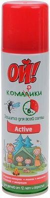 Аерозоль від комах Ой! Комарики Active 150 мл