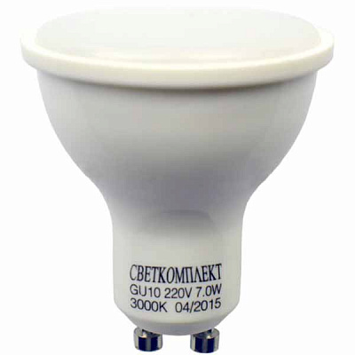 Лампа LED Светкомплект GU10 E 7 Вт теплый свет