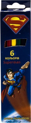Карандаши цветные Superman Cool For School 6 цветов