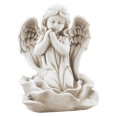 Статуэтка Decoline Ангелочек на розе песочные (гипс) AN0711-7(G)