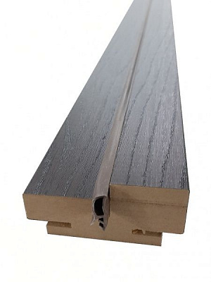 Дверная коробка Dverona ПП венге 2100x80x40 мм с уплотнителем