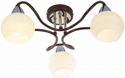 Люстра потолочная Globo Vanlida 3xE14 дерево темное 56392-3 