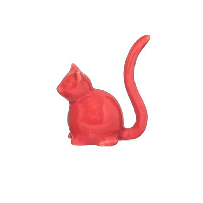 Подставка для украшений Котенок красный 