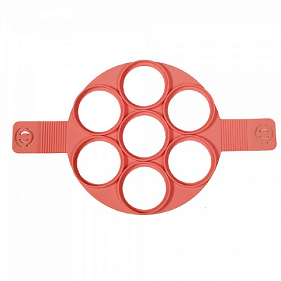 Форма силиконовая для приготовления оладьев 7 ячеек 24х40х1см MYS