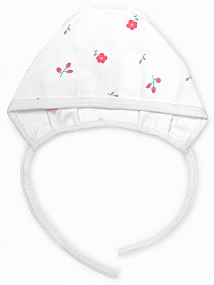 Чепчик детский Софія Flowers Маки р.40 белый 444240