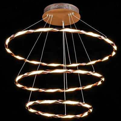 Люстра светодиодная Геотон GTN-815 3x100 Вт коричневый 