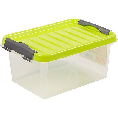 Ящик для зберігання поліпропіленовий Heidrun 602_салатовий ClipBOX light 8 л 160x255x330 мм