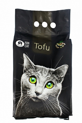 Наполнитель для кошачьего туалета Fun Cat TOFU с запахом зеленого чая 5 л 2,2 кг 