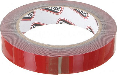 Двостороння автомобільна клейка стрічка KARTEX на акриловій основі 19x0,8 мм 5 м сірий