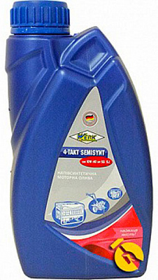 Моторне мастило Werk 4-Takt Semisynt 10W-40 API SG/SJ 10W-40 1 л (63147)
