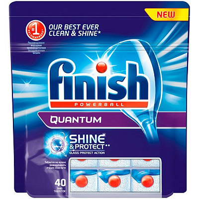 Таблетки для мытья посуды Calgonit Finish Quantum Max 40 шт