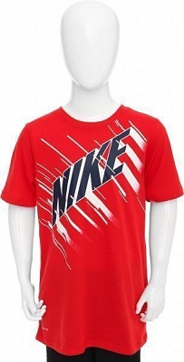 Футболка Nike B NK DRY TEE DF SPEED BLOCK 862664-657 M красный