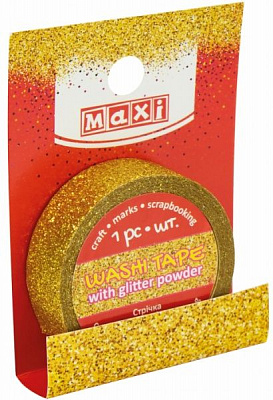 Декоративна клейка стрічка золотиста MX62038 Maxi