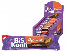 Батончик Konti бисквитный BiSKonti Брауни с соленой карамелью 35 г