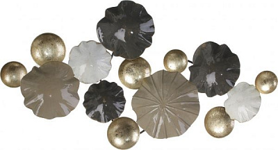 Декор настінний Beauty 50,5x96,5 см сірий із бежевим