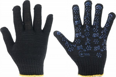 Рукавички 3С Маркет 3D Master-88TВК трикотажні з покриттям ПВХ крапка L (9)