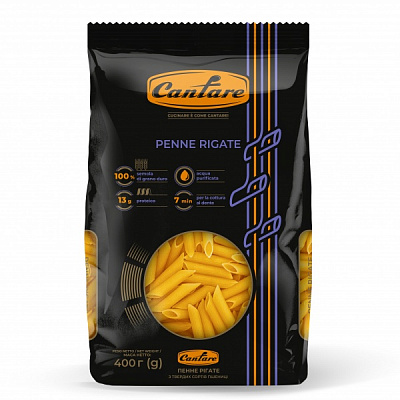 Макароны ТМ Cantare Penne Rigate 400 г 