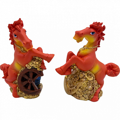 Декоративная фигура лошадка денежная 14 см (в ассортименте) ZY924744R