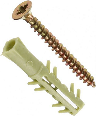 Дюбель розпірний з універсальним шурупом 5x35 мм 25 шт. Expert Fix