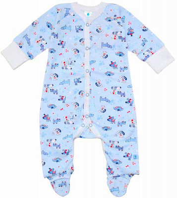 Комбинезон Minikin песики р.74 голубой 198050374 