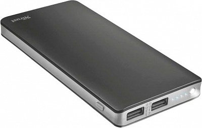 Внешний аккумулятор (Powerbank) Trust Primo thin 10000 mAh black (22577) 