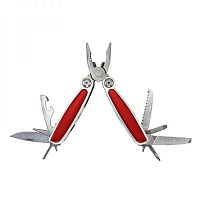 Мультиінструмент Bergamo Solid 11 функцій 100 мм в чохлі червоний