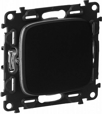 Вимикач одноклавішний Legrand Allure без підсвітки 10 А 250В антрацит 752911