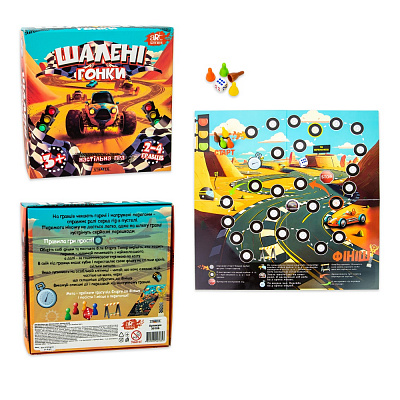 Игра настольная ART Nota Bene Безумные гонки 30106