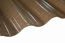 Гофрований монолітний полікарбонат TOMO Plex 1,1x1045x2000 мм хвиля текстурований бронзовий