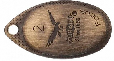 Блесна Mikado Focus № 4 9 г old gold